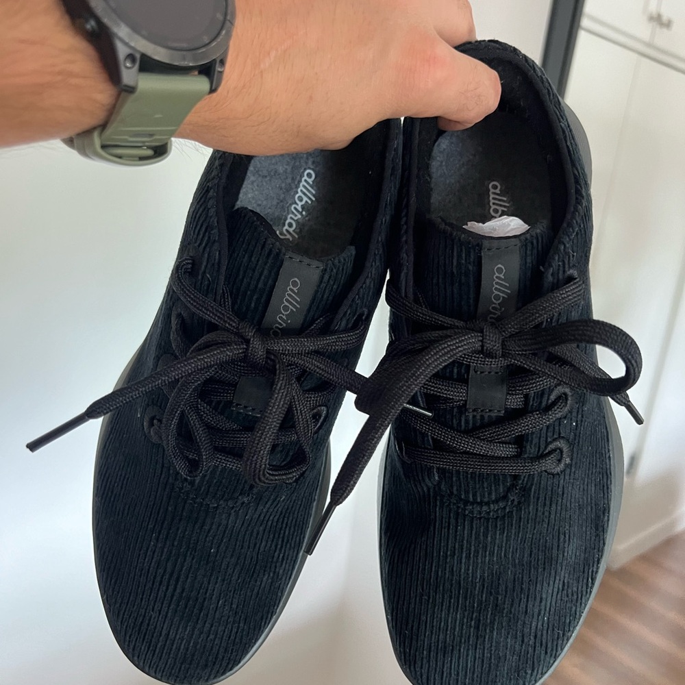 Allbirds Men's Black Runner Go Corduroy Sneakers - Picture 5 of 5